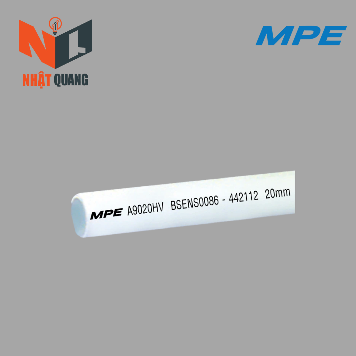 ỐNG LUỒN CỨNG PVC Ø20 (1250N) A9020HV