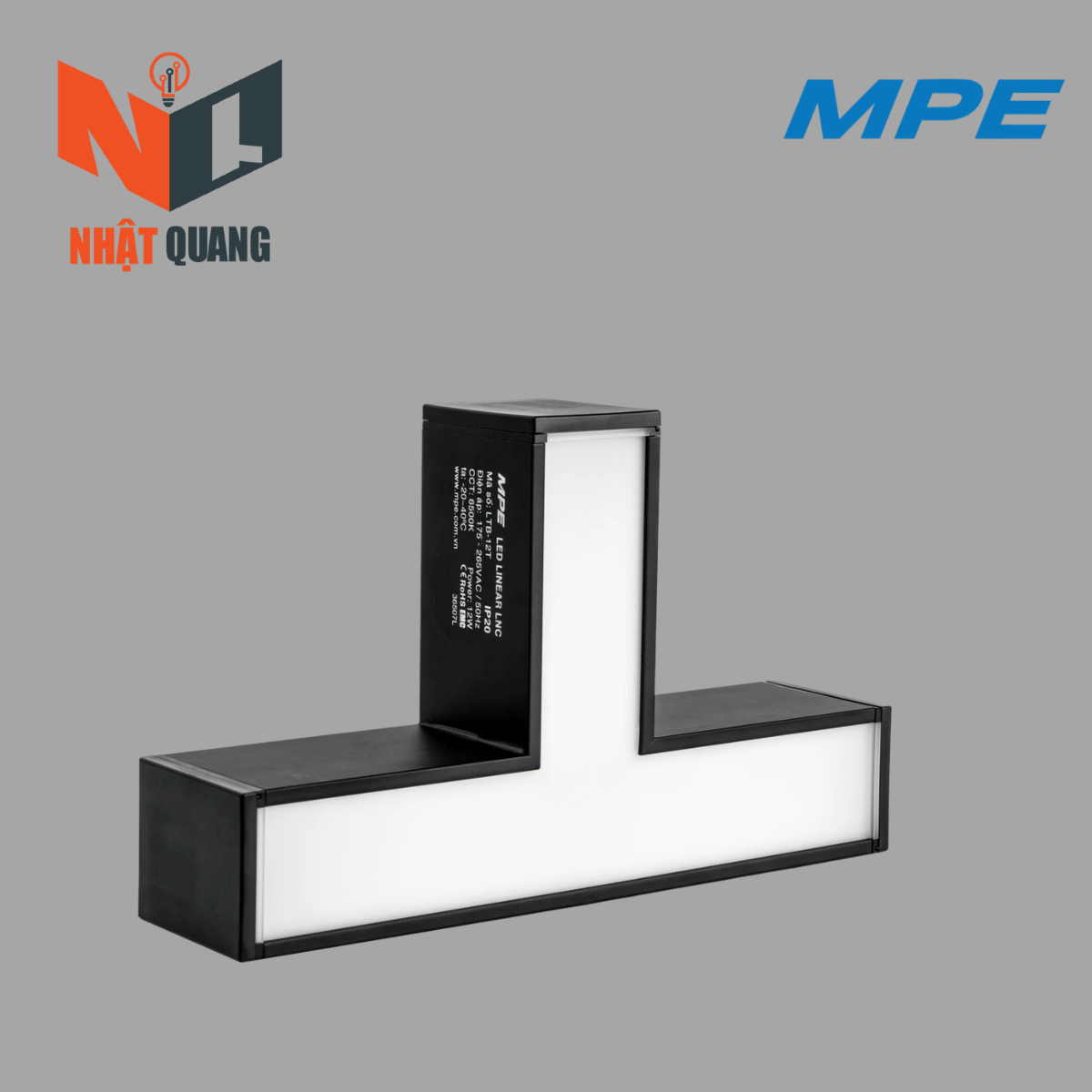 PHỤ KIỆN THANH NỐI T CÓ ĐÈN THÂN ĐEN LTB-12T/N