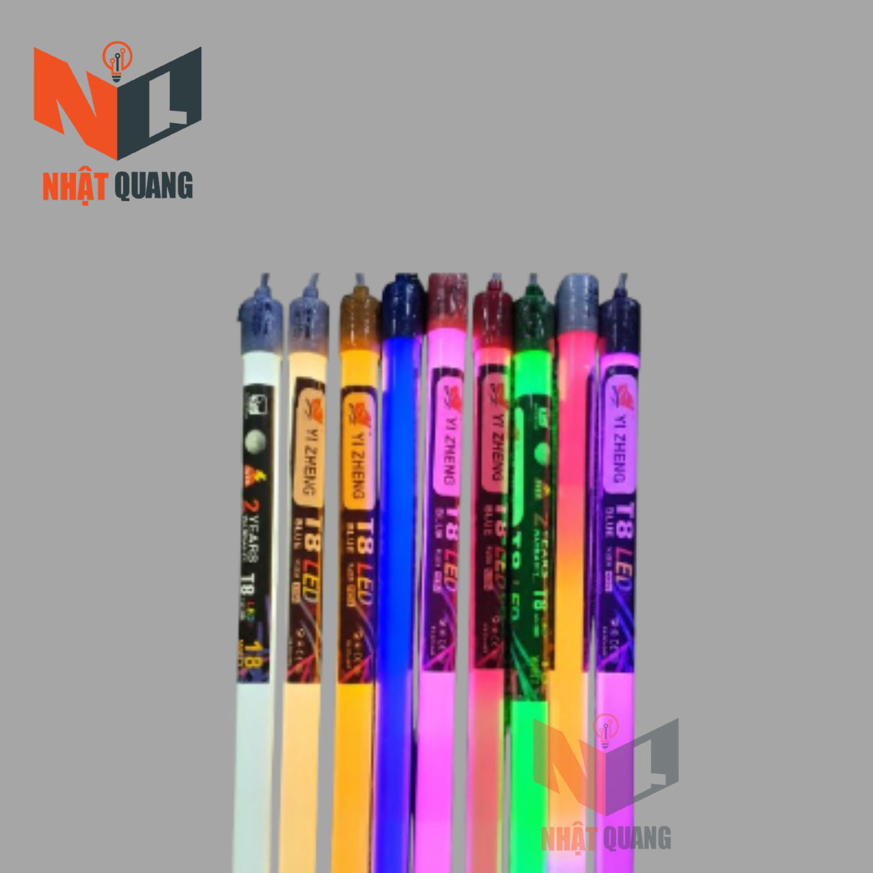 BÓNG TUBE THỦY TINH 0.6M NHIỀU MÀU CÓ PHÍCH CẮM - TUYP11ALU