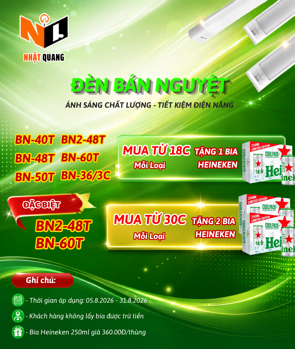 MUA ĐÈN - TẶNG BIA T8.2026